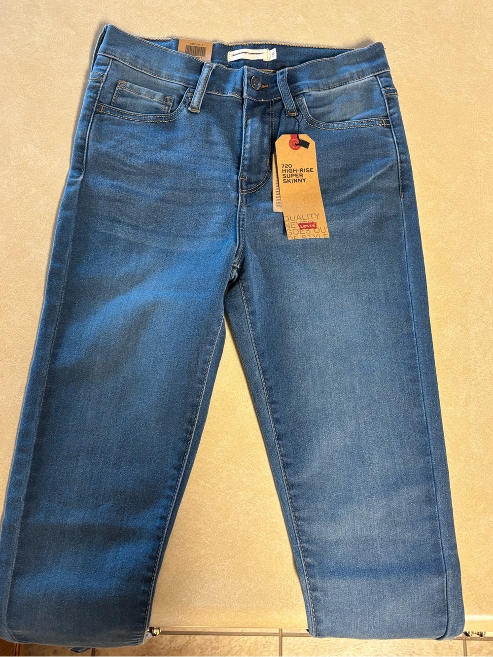 Levi's Blue High-Rise Skinny Jeans